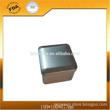 Square Watch Tin Box with Perfect Matt Printing Effects